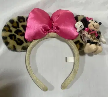레어 디즈니 미니 마우스 레오파드 무늬 머리띠