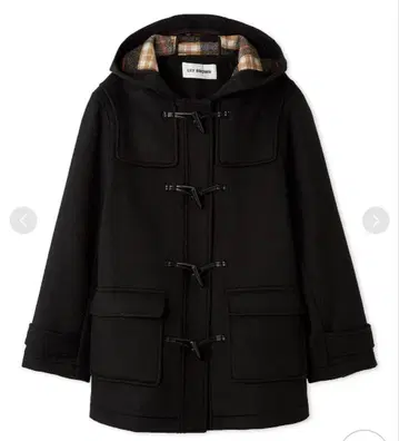 릴리 브라운 블랙 더플 코트