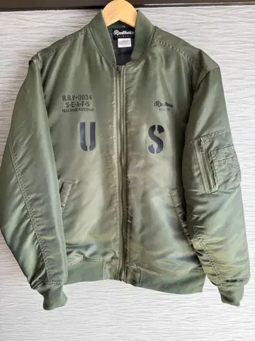 REALVOICE S-E-A-F-S MA-1 자켓 올리브 그린