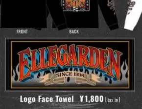 [ 미사용 새상품 ] ELLEGARDEN LOGO 페이스 타월