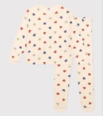 [ 새상품급 ] 프티바토 긴팔 파자마 하트 S사이즈