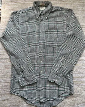 60s 임페리얼 웨어 네버-프레스 글렌 체크 셔츠