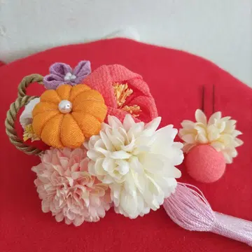 머리 장식 2개 세트 성인식 결혼식 후리소데 헤어콤 호테이야