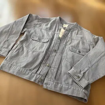 Samansa Mos2 그레이 데님 자켓