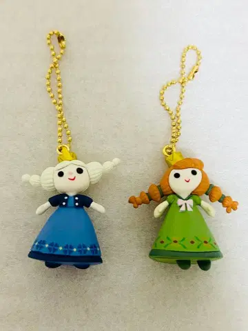 디즈니 겨울왕국 아이템 컬렉션 가챠 엘사 안나 세트