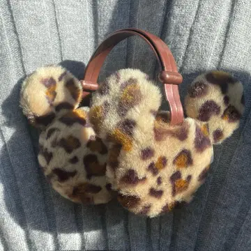 도쿄 디즈니 리조트 레오파드 무늬 귀도리 귀마개