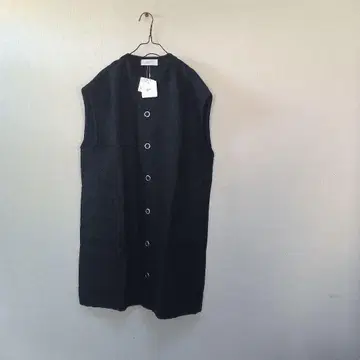 grin 슬라이버 울 니트 롱 베스트 미사용품