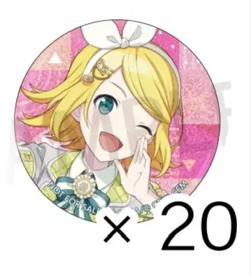 프로세카 카가미네 린 글리터 캔뱃지 그리캔 42c