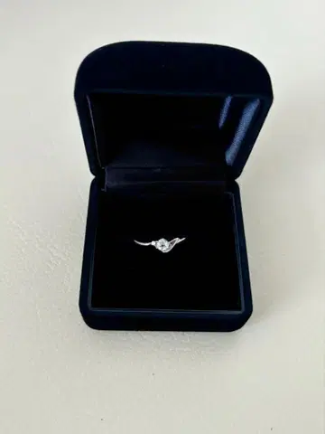 아쿠아 마린 반지 silver