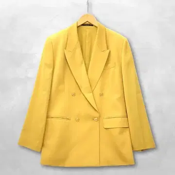 닥스 골드 버튼 더블 피크드 라펠 블레이저 테일러드 자켓
