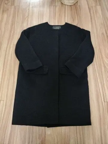 Zootie 노카라 울 코트 (블랙)