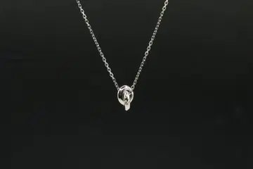 새상품 미사용 라이온 하트 더블 페더 반지 목걸이 합성 다이아