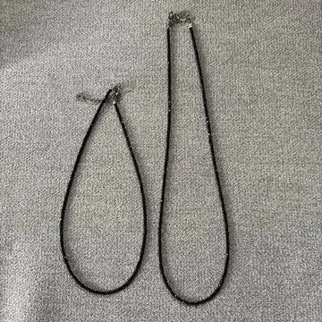 블랙 스피넬 목걸이, 팔찌 세트