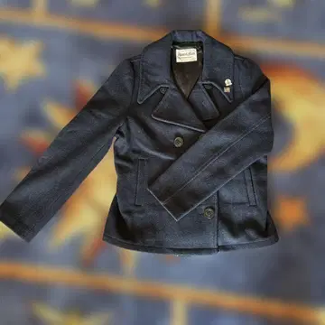 Apparel Made 다크 블루 피 코트