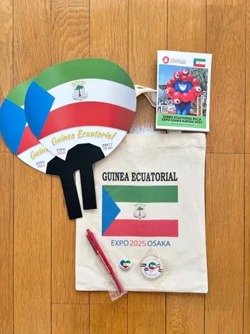 오사카 엑스포 기니 토트백 캔배치 키링