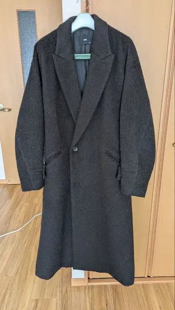 하레 울 더블 코트 브라운 S