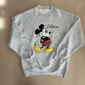 [ VINTAGE ] USA제 90's 미키 맨투맨 그레이