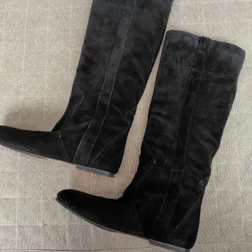 파비오 루스코니 롱 부츠 스웨이드 페코스 37