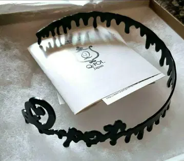 Q-pot. 큐포트 멜티 초커 할로윈 검정 블랙