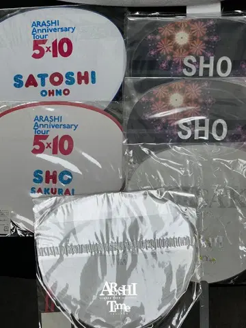 ARASHI 부채 12장 세트 5 x 10 Anniversary Tour