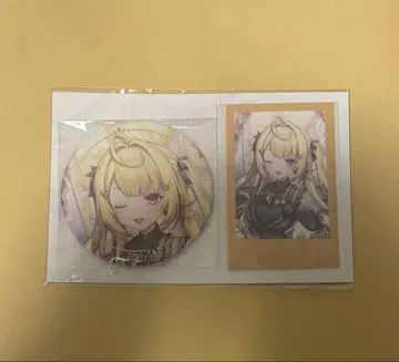 니지산지 호시카와 사라 생일 굿즈 캔뱃지 & 폴라로이드풍 카드