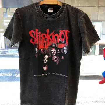 슬립낫 L 밴딩 티셔츠 락 티셔츠 블랙