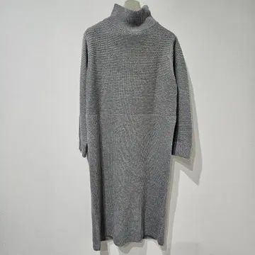 UNITED ARROWS 유나이티드 애로우즈 니트 원피스 긴팔 그레이