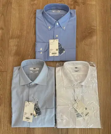 [미사용 새상품] 유니클로 긴팔 셔츠 3개 세트