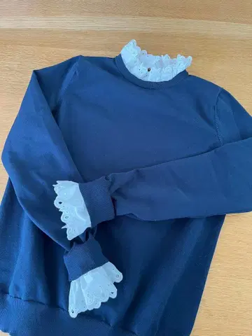 UNITED ARROWS 스캘럽 레이스 4WAY 니트