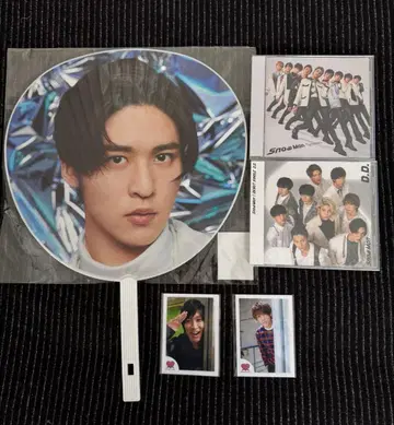 Snow Man 메구로 렌 부채 세트