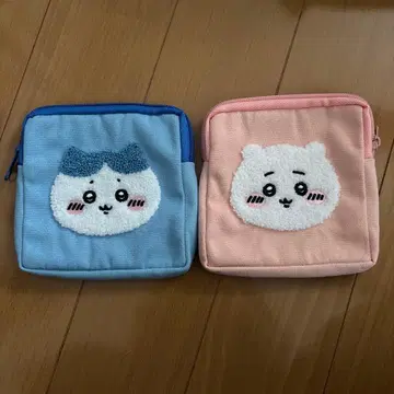 치이카와 (먼작귀) 복슬복슬 파우치2 치이카와 하치와레 2개 세트