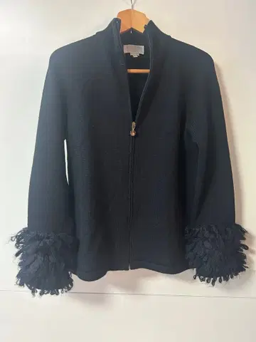 NINA RICCI 블랙 니트 가디건 L