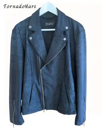 새상품급 토네이도 마트 라이더 자켓 카모플라주 패턴 블랙 LL