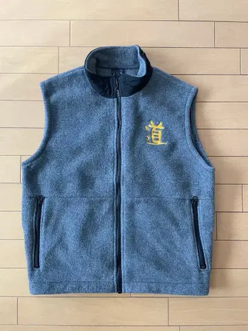 90s USA제 jagged edge 플리스 베스트 자수 도 아웃도어