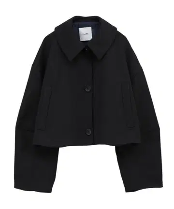 블랙 크롭 자켓 CLANE