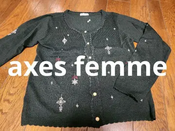 새상품급 멋진 axes femme 자수 가디건