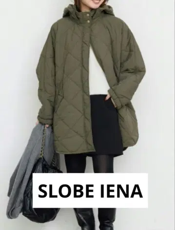 [ 미사용 새상품 ] 슬로브 이에나 발수 패디드 후디 판초