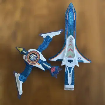 검과 쉴드 세트 파랑과 화이트 키라메이저