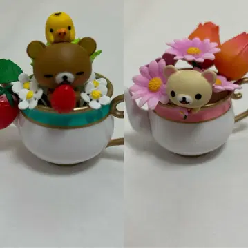 리락쿠마 오너먼트 꽃 2종 세트