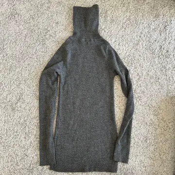 IENA 리브 터틀넥 100% 울 그레이