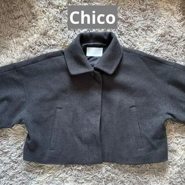 Chico 울 숏 코트 자켓