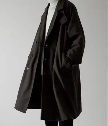 RUUBON melton double 멜톤 더블 체스터 코트