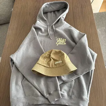 밀크페도 후드티&모자 세트