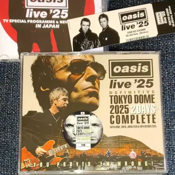 Oasis 도쿄돔 2일간 컴플리트 티켓&DVD 포함 2nd Press
