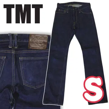 새상품급! 티엠티 TMT 다크 네이비 셀비치 스트레이트 슬림 데님 팬츠