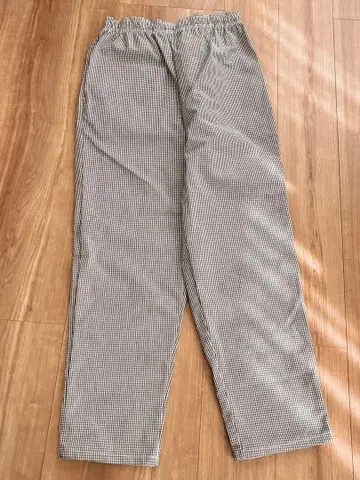 치프 디자인 쿡 팬츠 이지 팬츠 깅엄 체크 체크 팬츠