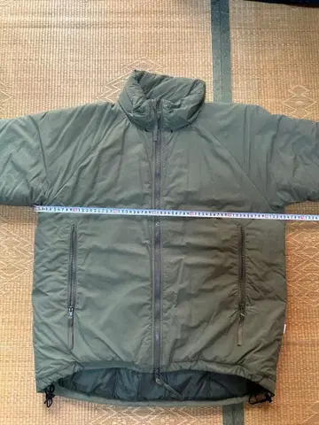 올리브 그린 L 사이즈 다운 자켓 레벨 7풍