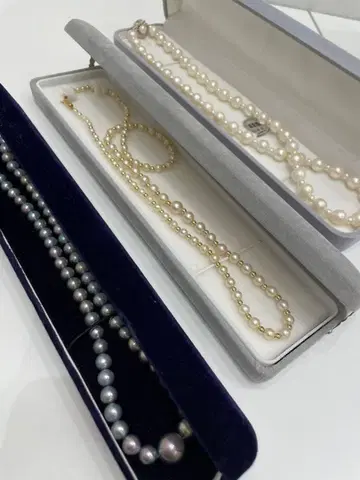 진주 목걸이 3종 세트