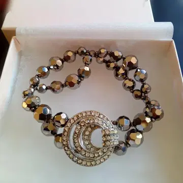 미사용 새상품 박스 포함! 유리 비즈 팔찌