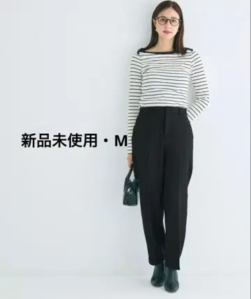 팬츠 DAILY WARM 속기모 테이퍼드 슬랙스 coca 블랙 M